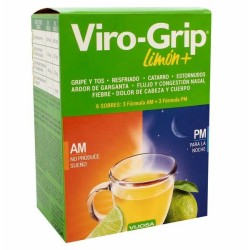 Viro Grip Am y Pm Gelcaps X 6 Sobres (3 Am y 3 Pm)